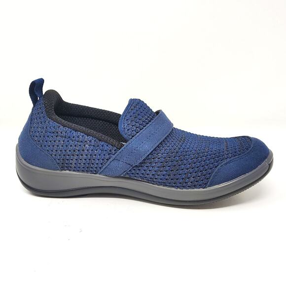 Orthofeet Shoes Womens 7 Sneakers Quincy Blue Comfort Orthopedic Slip On - Picture 4 of 9